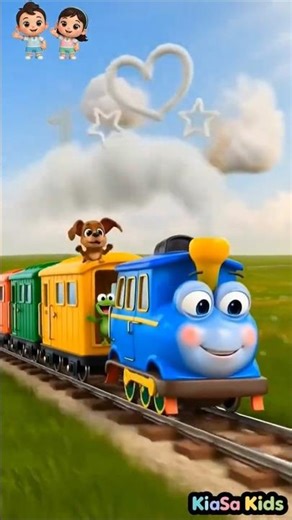 🚂 Choo Choo Train! 🐾 Animal Sounds Song #shorts #learnanimalsounds #KiaSaKids