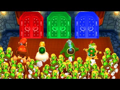 Mario Party 9 Minigames - Diddy Kong vs Spike vs Lakitu vs Bowser Jr. #MarioGame