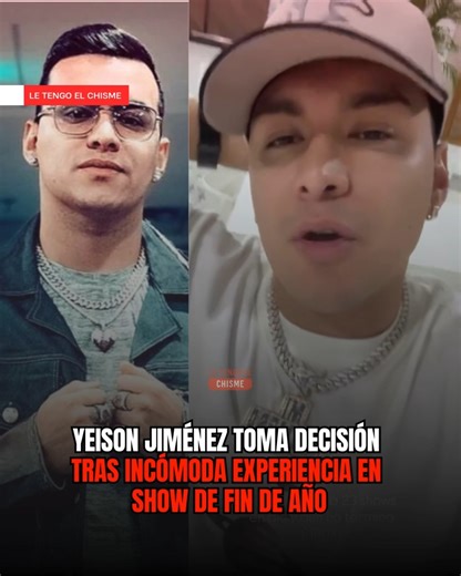LE TENGO EL CHISME on Instagram: "Yeison Jiménez expresó su molestia luego de vivir una difícil situación durante su presentación de fin de año en Cartagena. El cantante aseguró que, pese a estar listo desde la madrugada, los retrasos en la logística hicieron que su show comenzara varias horas después, lo que generó desgaste físico y emocional. Tras cumplir con su compromiso y cantar hasta el amanecer, el artista fue claro al afirmar que no volverá a trabajar un 31 de diciembre, priorizando su b