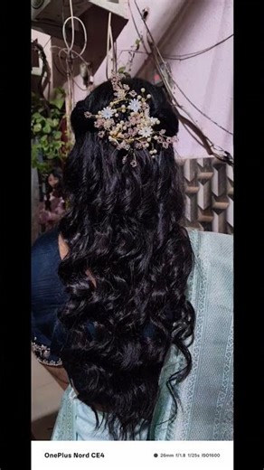 #neetumakeover# 🤩😘curl open Hairstyle for party make-up
