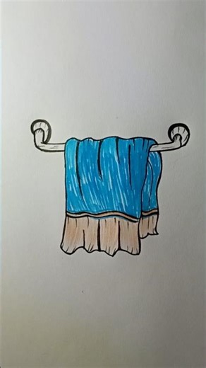 Towel Hanging Art #viral shorts#ytvideo