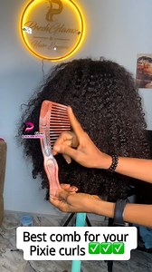 Best comb for your pixie curls ✅✅✅ | Precious Amarachi Johnson