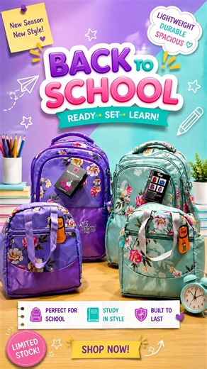 Back To School Trending Bags 2026 🎒🔥 |Stylish Floral School Bags #backtoschool #schoolbag #school