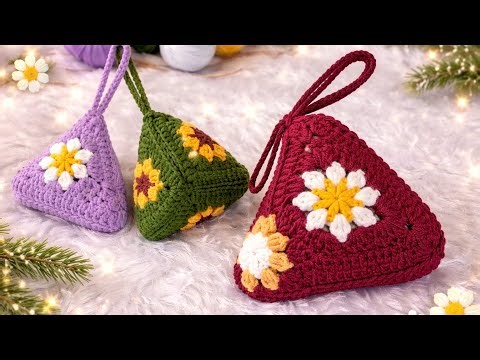 Granny Square Pouch Crochet Tutorial | Easy & Beginner Friendly ll #grannysquare