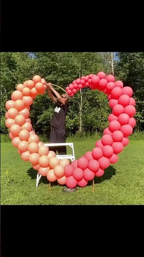Easy Heart Arch #balloon