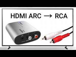 HDMI ARC to RCA Converter – Connect a New TV to an Older Stereo Receiver