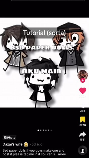 DIY Dazai Osamu Papercraft Tutorial