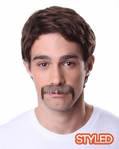 Fu Manchu | Human Hair Moustache by Sepia Costume Wigs