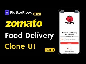 Flutterflow Tutorial For Beginners For Food Delivery App UI Design | @Zomato Clone Part -1