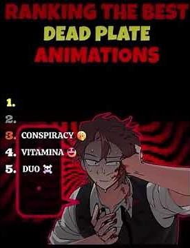 Ranking The Best Dead Plate Animations #deadplate #animation #deadplateedits #ranking