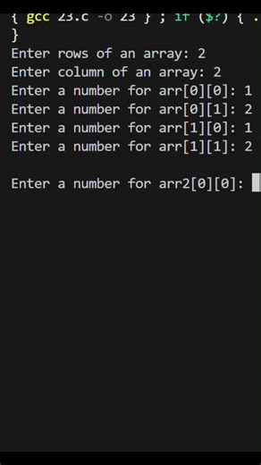2d array in c | matrix addition in c language | #c #coding #matrix