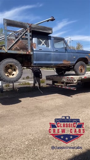 Classic Crew Cabs on Instagram: "Couple rare Crew cabs arrived today. One 1974 4x4 and one 1972 4x4. The 1972 is one of only 529 built in 1972. Great load of trucks plus we got to do unsafe things with our forklift. I call that a win win. #ford #trucklife #crewcab #truck #fomoco #classictruck #fordsofinstagram #classiccars #trucksofinstagram #forklift #ford4x4 #greatday #truckporn #fordtrucks #bumpside #dentside #classictrucks #restoration"