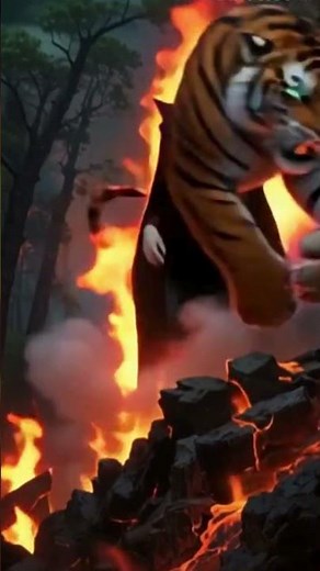 "🔥 From Hell’s Tiger to Moonlight Queen 🌙 | Epic Dark Transformation | AI Fantasy Edit"