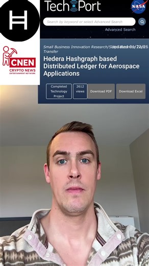 NASA Aerospace Engineer Testing Hedera Hashgraph Distributed Ledger Blockchain for Aerospace #crypto #cryptonews #hbar #hbarnews #hederahashgraph
