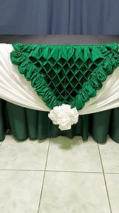 130K views · 4.9K reactions | Flower Diamond Scallop Table skirt ideas | Jasmin Diy | Facebook