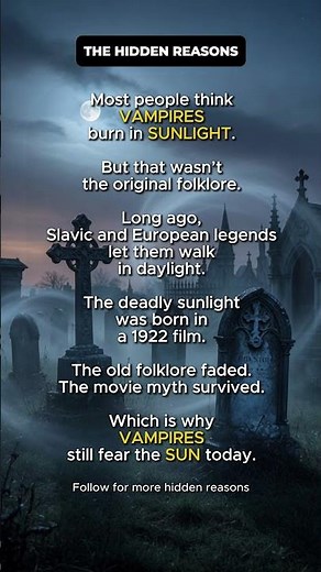 🧛 Why Do Vampires Burn In Sunlight?