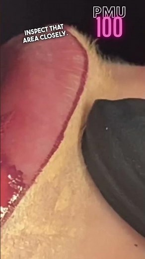 Lip Blush Outline. How To See The Vermillion Border. #LipTattoo