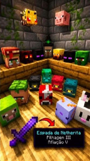 O MELHOR ADDON DE CABEÇAS DE MOBS PARA MINECRAFT BEDROCK! #minecraft #mcpe