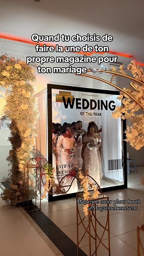 Location de Magazine Cover Photo Booth pour Mariages