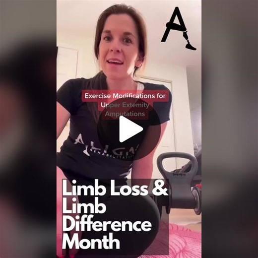 Today marks the first day of Limb Loss & Limb Difference Awareness Month. 🧡 In the United States, there are ~1.7 million people living with limb loss (1 of every 200 people), with upper extremity amputations representing ~3% of the total population. 🦾 When looking to make an exercise program for a patient with upper extremity limb loss, I found very few resources demonstrating how to perform bilateral and symmetrical upper body strengthening. I wanted to highlight a few adaptive techniques / m