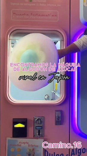 Cotton candy making machine 🍭