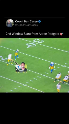 2nd Window Slant from Aaron Rodgers 🎯 | Coach Dan Casey