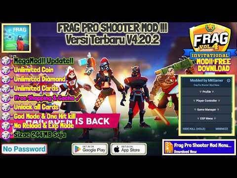 Frag Pro Shooter Update V4.20.2 Mod Menu Apk Unlimited Coin, Diamond, Unlock all Skin & Cards !!