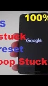 NEXUS GOOGLE LOGO STUCK,WONT TURN ON..100% FIX
