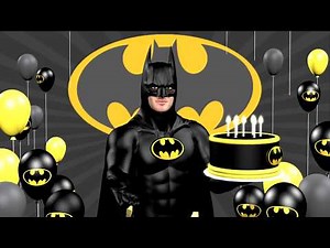 Batman says Happy Birthday to you with ASL