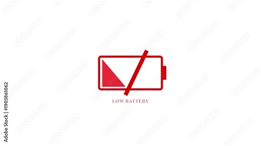 loading battery bar animation all the video low empty charge energy signal. Motion graphics of charging icon symbol