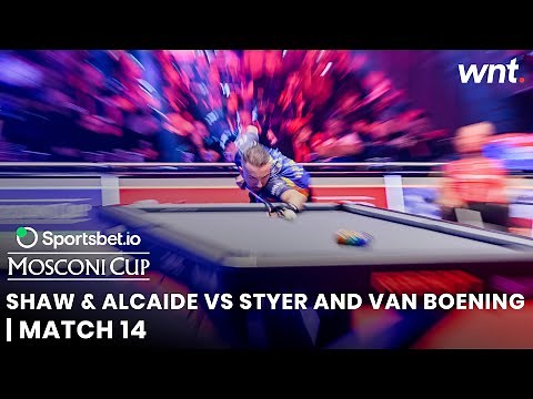 Shaw & Alcaide vs Van Boening & Styer | Match 14 | 2025 Mosconi Cup