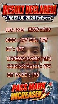 NEET UG 2026 Result declared! Pass mark evlo? #neetpassmark #neetug2026 #neetresult