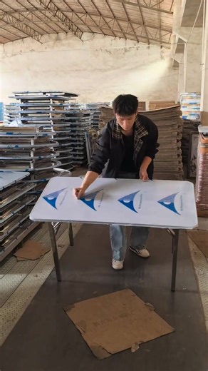 Versatile Stainless Steel Folding Tables for Dining