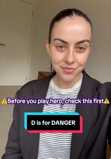 🛑Here’s the first step in saving a life using DRASBCD 💡You can’t help if your hurt too. #littlelifelines #firstaidtips #drsabcd #infantfirstaid #emergencyresponse #savealife #parentingsafety