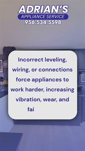 Is your appliance properly installed? 👀#appliancecare #InstallationMatters #repairtips #homecare