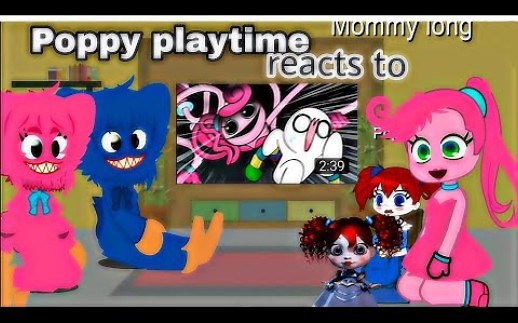 Poppy playtime反应他们搞笑的视频