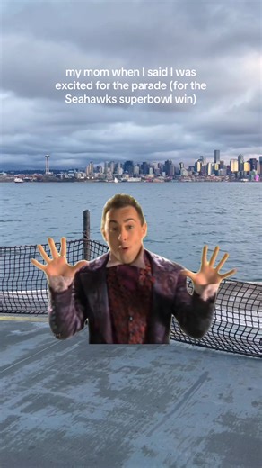 I kid you not I got a text asking “what? when?” followed by “where?” 🙃 she usually watches the superbowl but didn’t know the winning city does a parade lol . . . #superbowlLX #seahawks #seattle #funny