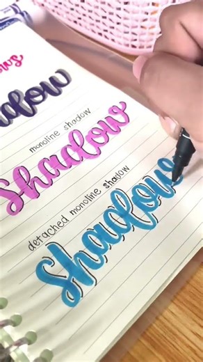 How to add shadows lettering calligraphy #calligraphy #art #shadows