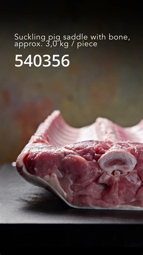 Suckling pig saddle with bone #pig