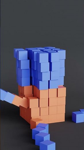 Insane Cube Destruction 🤩 | Satisfying Blender 3D Physics