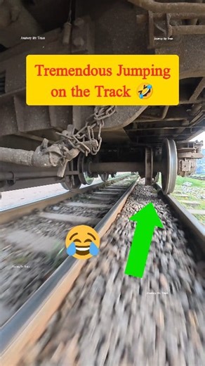 The Suspension! 🔥😐..Track condition is so bad #suspension #Bogie_Suspension #train_lover #Train_Wheel #Poor_Track #viralchallenge #Speed #Dancing_Train #Railway #bdrailway | Journey By Train