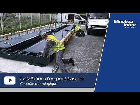 Minebea Intec Truck Scale Installation pont bascule France