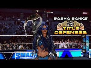 EVERY Match of Sasha Banks' Smackdown/Women's World Championship Reign | WWE 2K Universe Mode