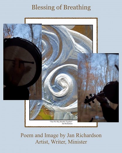 Stop, pause …take a breath. #ScatterTheLightSessions 🎻 # 7: “Blessing of Breathing” poem and image by Jan Richardson Thank you Jan Richardson, your poem and image remind us to #breathe, to have faith…how vital during these challenging times. ( John 20.19-31 ) "Blessing of Breathing" is from Jan's book The Cure for Sorrow: A Book of Blessings for Times of Grief #StayHome #StaySafe #ScatterTheLight Scattering the light through music ✨ -------------- Get Eileen’s New CD #DirectFromArtist ✨ “Scatte