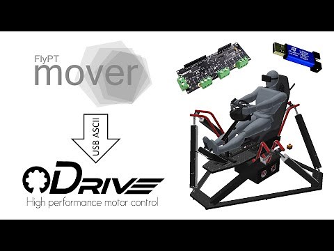 Setting up ODrive with FlyPT Mover for a 6 DOF Racing/Motion Simulator (USB ASCII)