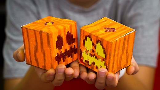 How To Make A Minecraft Pumpkin Cutout - Art For Kids Hub -