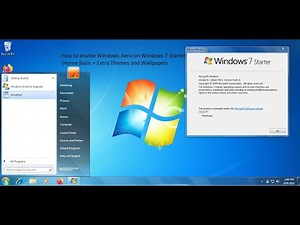 How to Enable Windows Aero on Windows 7 Starter or Home Basic
