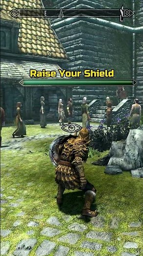 This Shield Trick Breaks The Game! #gaming #skyrim #shorts