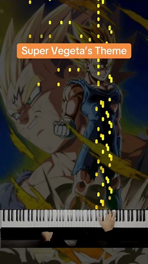 Super Vegeta’s Theme on piano #dbz #dragonballz #vegeta #pianotutorial