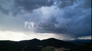 Chasing clouds after a heavy storm